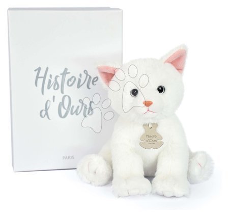 Plush animals - Plush kitten Baby Cat White Histoire d’ Ours - 2