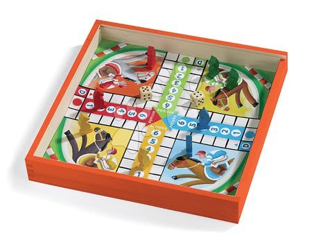 Jeux de société en langues étrangères - Jeu de société Ludo Game Set Snakes&Ladder Janod - 4