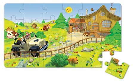 Dětské puzzle do 100 dílků - Puzzle Jankovo auto Janod - 5