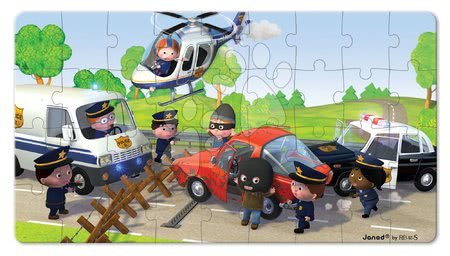 Dětské puzzle do 100 dílků - Puzzle Borisovo policejní auto Janod - 2