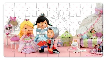 Dětské puzzle do 100 dílků - Puzzle Růženka si hraje na princeznu Janod - 2