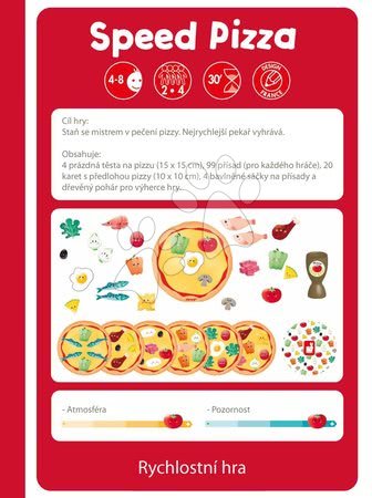 Cizojazyčné společenské hry - Společenská hra Rychlá Pizza Janod - 9