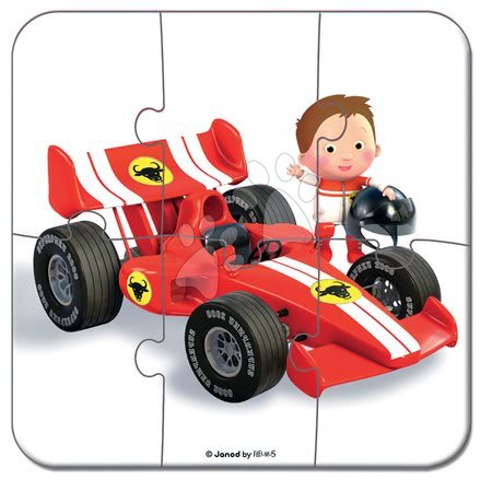 Dětské puzzle do 100 dílků - Puzzle Gabinova formule 1 Janod - 1