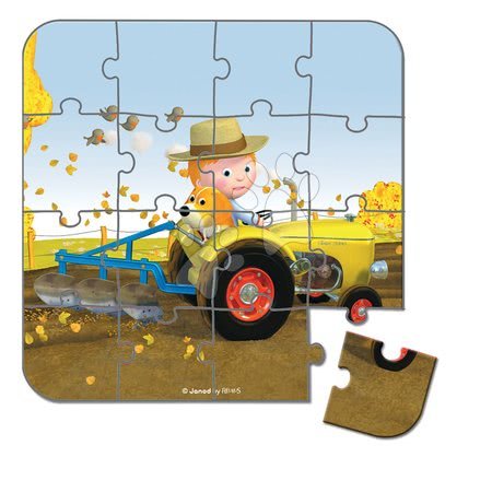 Dětské puzzle do 100 dílků - Puzzle Petrův traktor Janod - 4