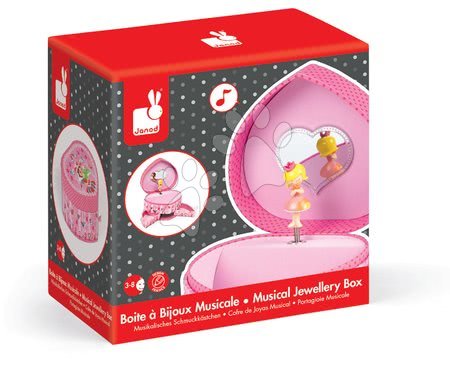 Kosmetický stolek pro děti - Hudební šperkovnice Jewellery Heart Musical Box - Minuschka Janod - 3