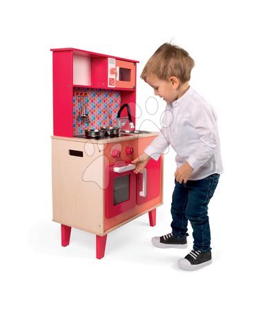 Wooden play kitchens - Wooden kitchen Spicy Cooker Janod - 5