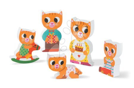 Puzzle pour enfants - Puzzle en bois pour les plus petits Chunky Janod Cats in the Room - 3