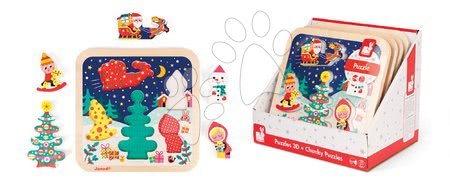 Puzzle für die Kleinsten - Holzpuzzle Magic Christmas Chunky Janod - 4