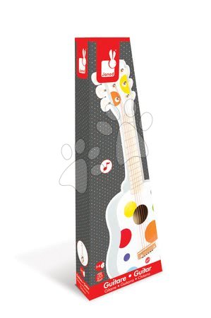 Dětské hudební nástroje - Dřevěná kytara Confetti Guitar Janod - 2