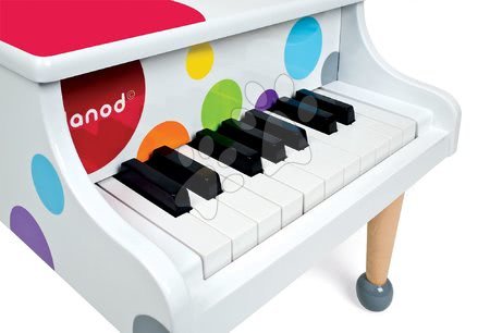 Detské hudobné nástroje - Drevený klavír Confetti Grand Piano Janod - 2