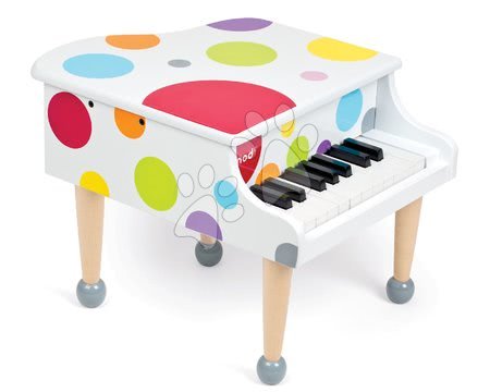 Detské hudobné nástroje - Drevený klavír Confetti Grand Piano Janod - 3