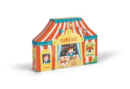 Garáže  - Dřevěná stavebnice Cirkus Story Set Box Janod - 1