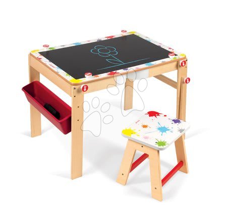 Bureaux d’écolier - Banc scolaire et tableau Splash Janod en bois - 4