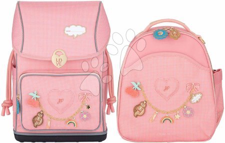 Iskolai kellékek - Szett nagy iskolai hátizsák Ergomaxx Vichy Love Pink és hátizsák Ralphie Jeune Premier