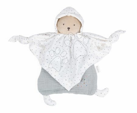 Alvókendők DouDou - Textil mackó szürke Organic Cotton Doudou Bear Grey Kaloo - 1