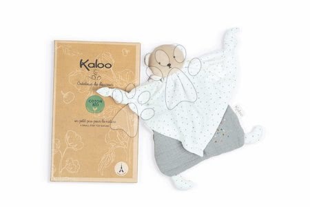 Alvókendők DouDou - Textil mackó szürke Organic Cotton Doudou Bear Grey Kaloo - 2