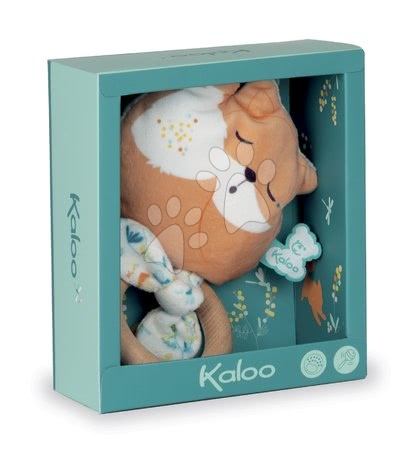 Pour bébés - Hryzátko líška s dreveným krúžkom Leonard Fox Teether Fripons Kaloo - 4