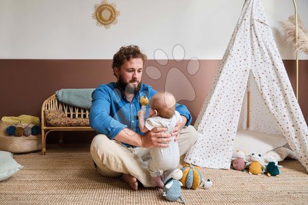 Hochets et jouets de dentition - Peluche jouet chat Maracas pour le développement des sens des bébés Stimuli Kaloo - 10