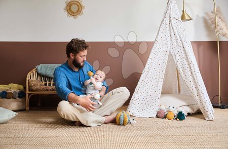 Hochets et jouets de dentition - Peluche jouet chat Maracas pour le développement des sens des bébés Stimuli Kaloo - 12