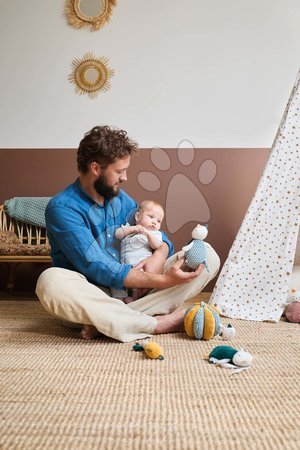 Hochets et jouets de dentition - Peluche jouet chat Maracas pour le développement des sens des bébés Stimuli Kaloo - 14