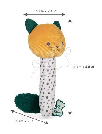 Hochets et jouets de dentition - Peluche jouet chat Maracas pour le développement des sens des bébés Stimuli Kaloo - 3