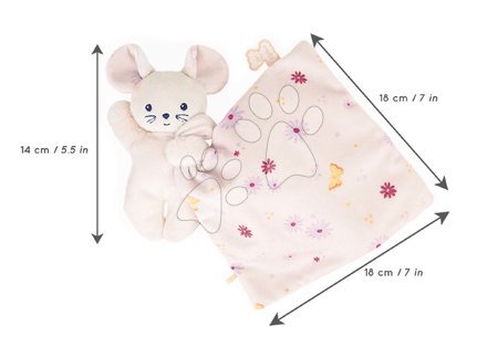 Comforters - Plush mouse for cuddling Mouse Carré Doudou Kaloo - 4