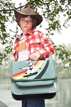 Schultaschen  - Schultasche Schoolbag Paris Large Skate Galaxy Jack Piers - 6