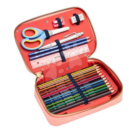 Kreativní a didaktické hračky - Školní penál Pencil Box Filled Jewellery Box Pink Jeune Premier_1