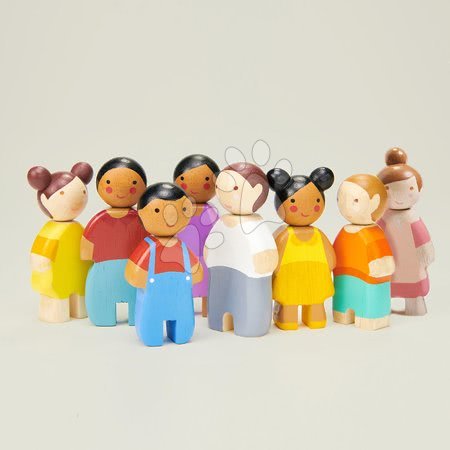 Drevené  hračky - Drevené postavičky rodina Sunny Doll Family Tender Leaf Toys_1