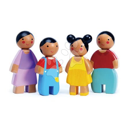 Drevené  hračky - Drevené postavičky rodina Sunny Doll Family Tender Leaf Toys