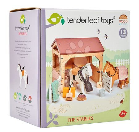 Case in legno per bambole - Stalla in legno con cavalli The Stables Tender Leaf Toys - 3