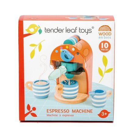 Bucătării de jucărie din lemn - Aparat de cafea din lemn Espresso Tender Leaf Toys - 6