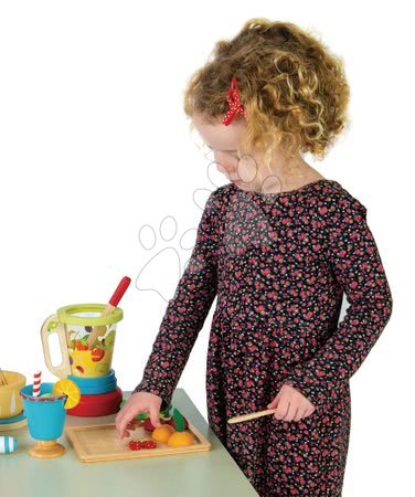 Dřevěné kuchyňky - Dřevěný mixér s ovocem Smoothie Maker Tender Leaf Toys - 1