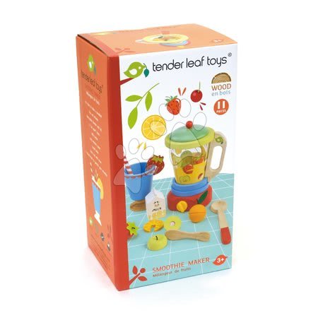 Dřevěné kuchyňky - Dřevěný mixér s ovocem Smoothie Maker Tender Leaf Toys - 3