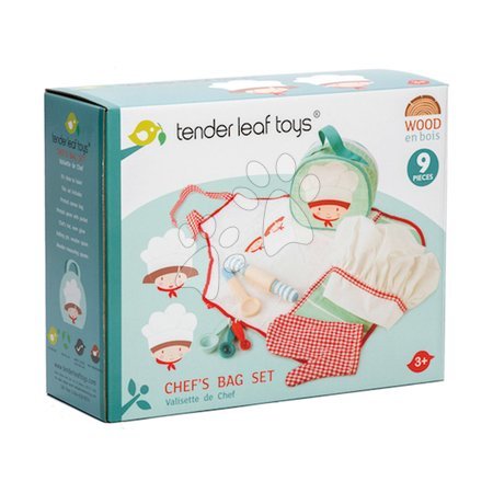 Fa játékkonyhák - Szakácstáska köténnyel Chef's Bag Tender Leaf Toys - 2