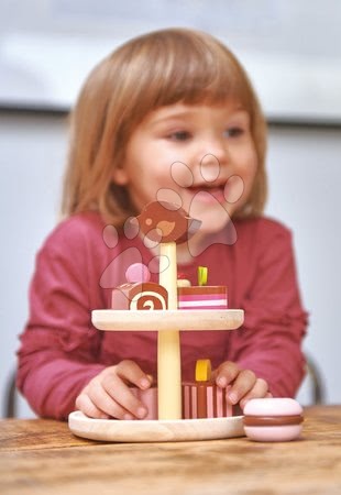 Spielküchen aus Holz - Schokoladenkuchen aus Holz Chocolate Bonbons Tender Leaf Toys - 4