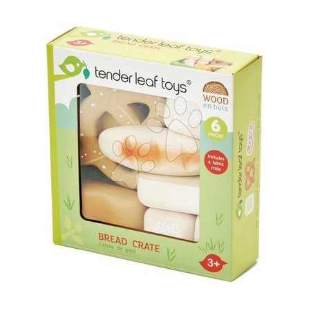 Dřevěné kuchyňky - Dřevěné pekařské výrobky Bread Crate Tender Leaf Toys - 2