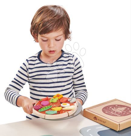 Drewniane kuchnie - Drewniana Pizza Party Tender Leaf Toys - 3