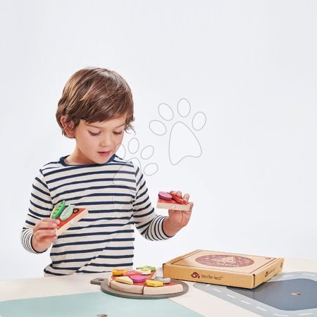 Drewniane kuchnie - Drewniana Pizza Party Tender Leaf Toys - 5