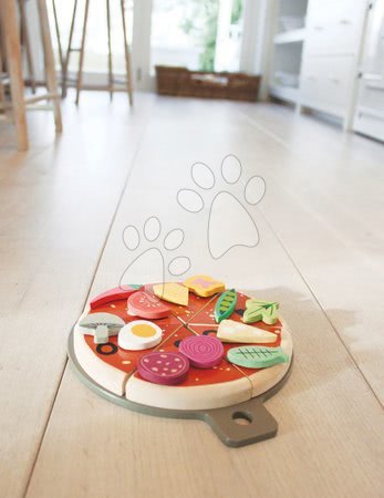 Drewniane kuchnie - Drewniana Pizza Party Tender Leaf Toys - 12