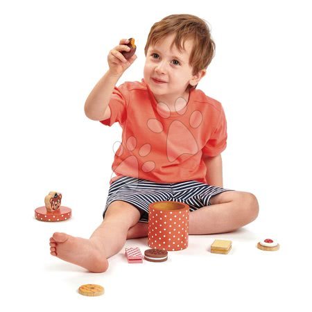 Spielküchen aus Holz - Holzbehälter mit Keksen Bear's Biscuit Barrel Tender Leaf Toys - 2