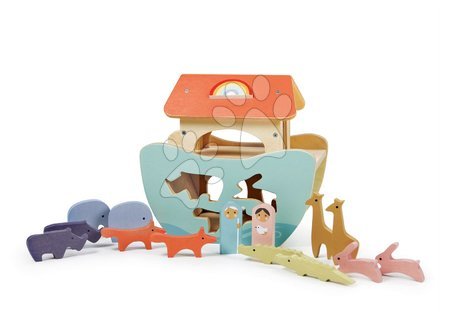 Lesene didaktične igrače - Lesena Noetova barka Little Noah's Ark Tender Leaf Toys - 4