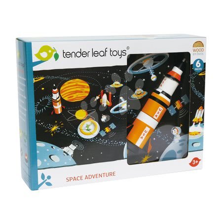 Jocuri de construit din lemn Tender Leaf - Set din lemn Aventură în Spațiu Space Adventure Tender Leaf Toys - 4