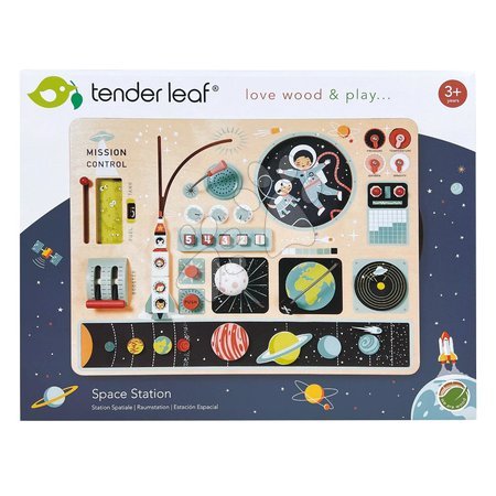 Jocuri educative din lemn - Stație spațială din lemn Space Station Tender Leaf Toys - 4