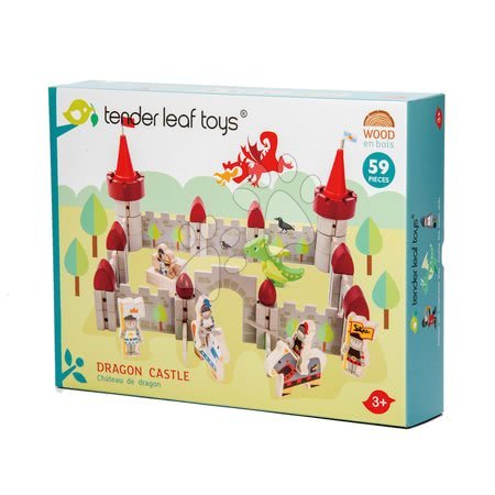 Fa építőjátékok Tender Leaf - Fa kastély Dragon Castle Tender Leaf Toys - 2