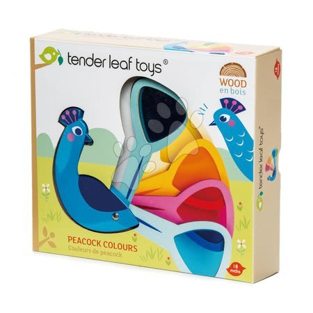 Lernspiele aus Holz - Holzvogel Peacock Colours Tender Leaf Toys - 6