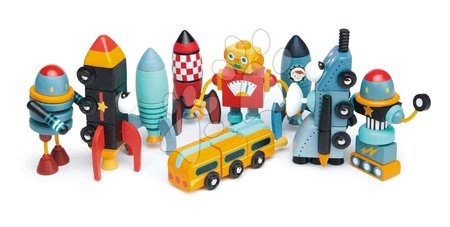 Fa építőjátékok Tender Leaf - Fa kozmikus járművek Space Race Tender Leaf Toys - 10