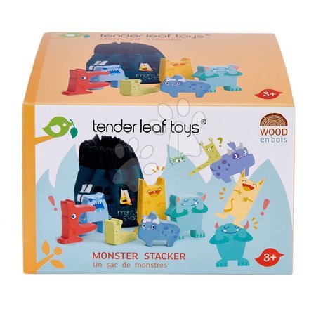 Giochi didattici in legno - Gioco ad incastro fantasmi Monster Stacker Tender Leaf Toys - 3