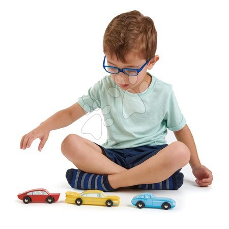 Dřevěná auta  - Dřevěná sportovní auta Retro Cars Tender Leaf Toys - 2