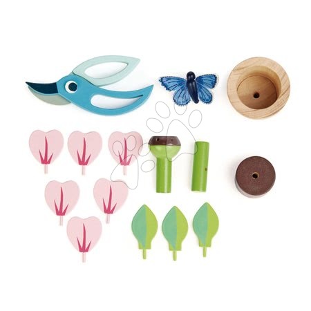 Giochi per professione in legno - Fiore di legno in vaso Blossom Flowerpot Tender Leaf Toys - 2